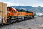 BNSF 1572 trails on the Golden Local 